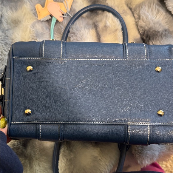 MCM Blue Leather Handbag w/Accessories - Picture 6 of 6